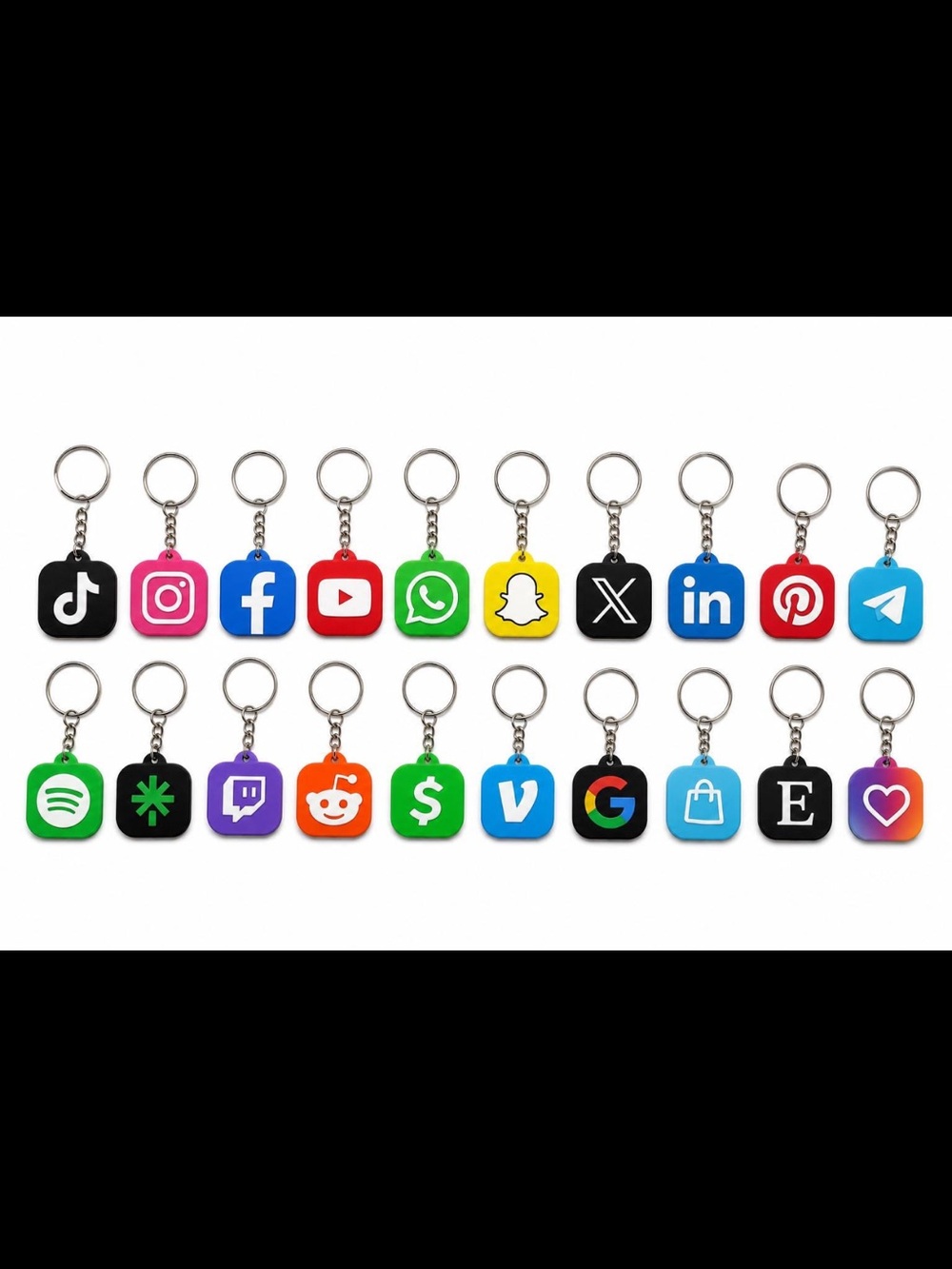 Custom NFC Keychains | Link your Social Media | Tap to Scan |